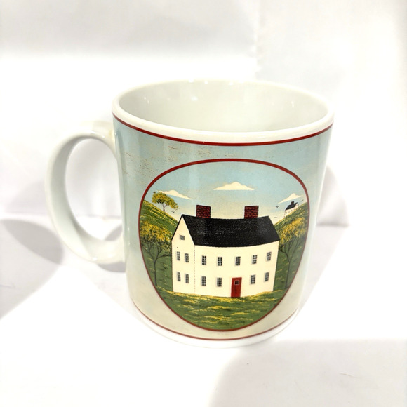 Vintage Warren Kimble Brandon House Country Life Sakura Coffee Mugs Set Of 3 - Picture 3 of 7